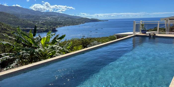1.Location Villa piscine vue mer Bouillante Guadeloupe_Vue mer Caraibes